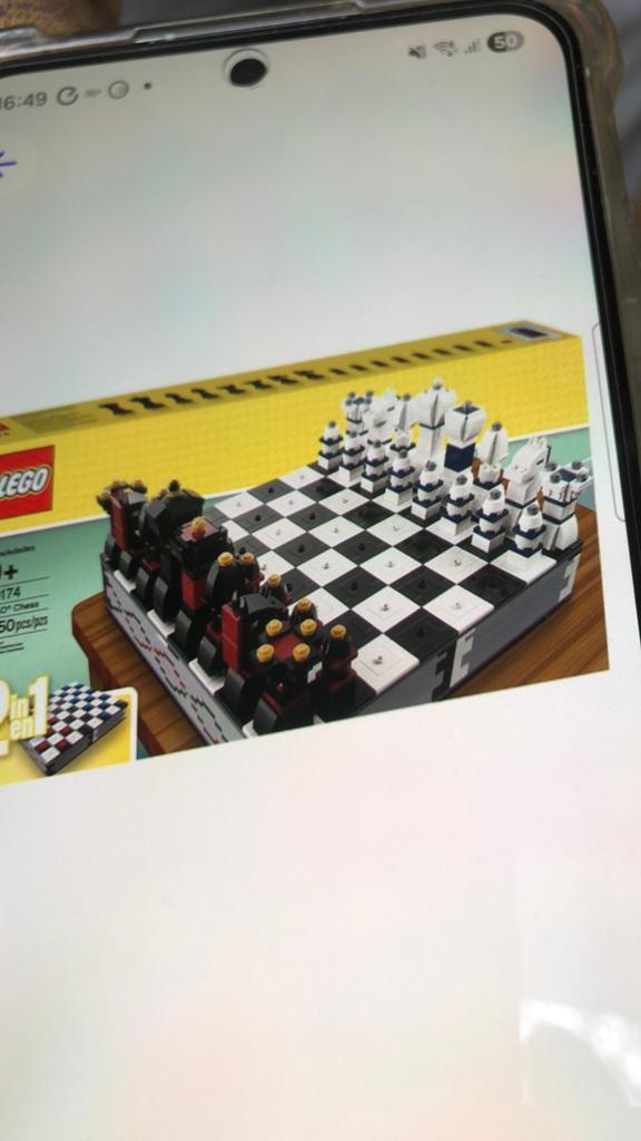 Schaakspel van lego., Kinderen en Baby's, Speelgoed | Duplo en Lego, Ophalen, Overige thema's, Lego, Zo goed als nieuw