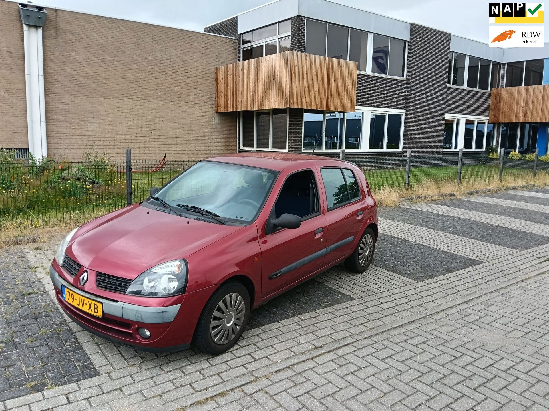Renault Clio 1.4-16V Expression, Auto's, Renault, 1005 kg, 4 cilinders, Onderhoudsboekje, Startonderbreker