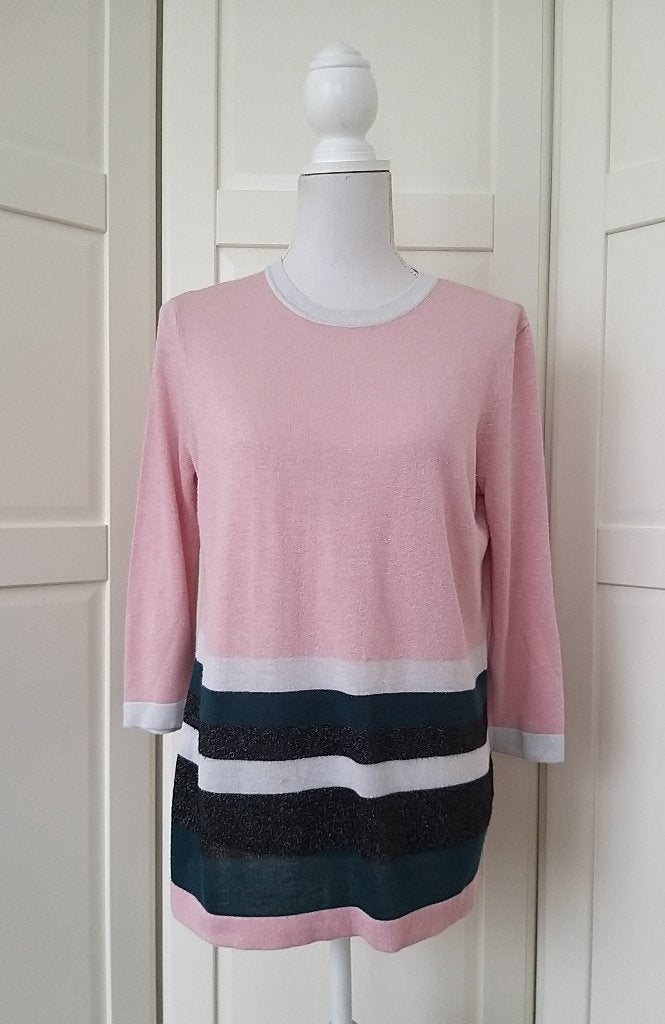 Ted Baker roze dunne glitter trui, maat 2 S (valt als L), Kleding | Dames, Ophalen of Verzenden, Roze, Maat 36 (S), Ted Baker