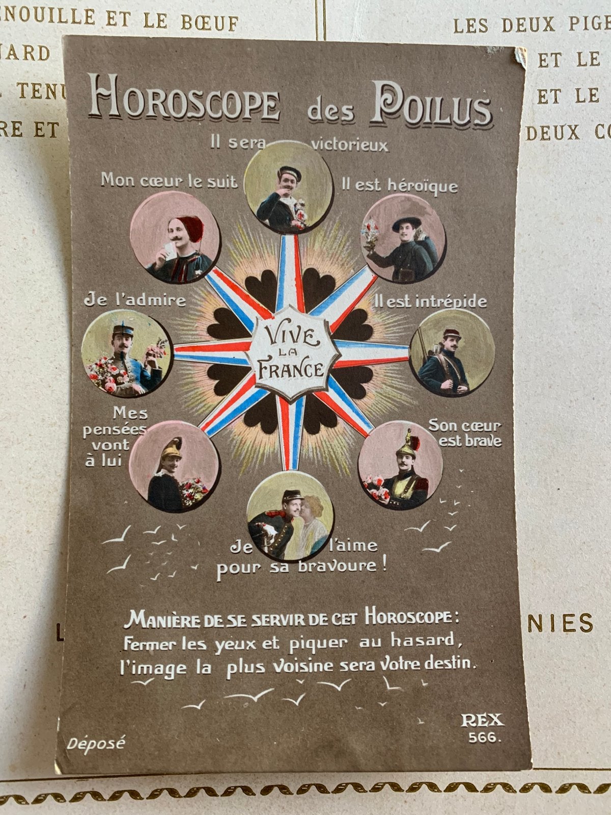 12-1-1916 Horiscope des Poilus - aan militair Jean (KM), Verzamelen, Ophalen of Verzenden, Voor 1920, Gelopen, Overige thema's