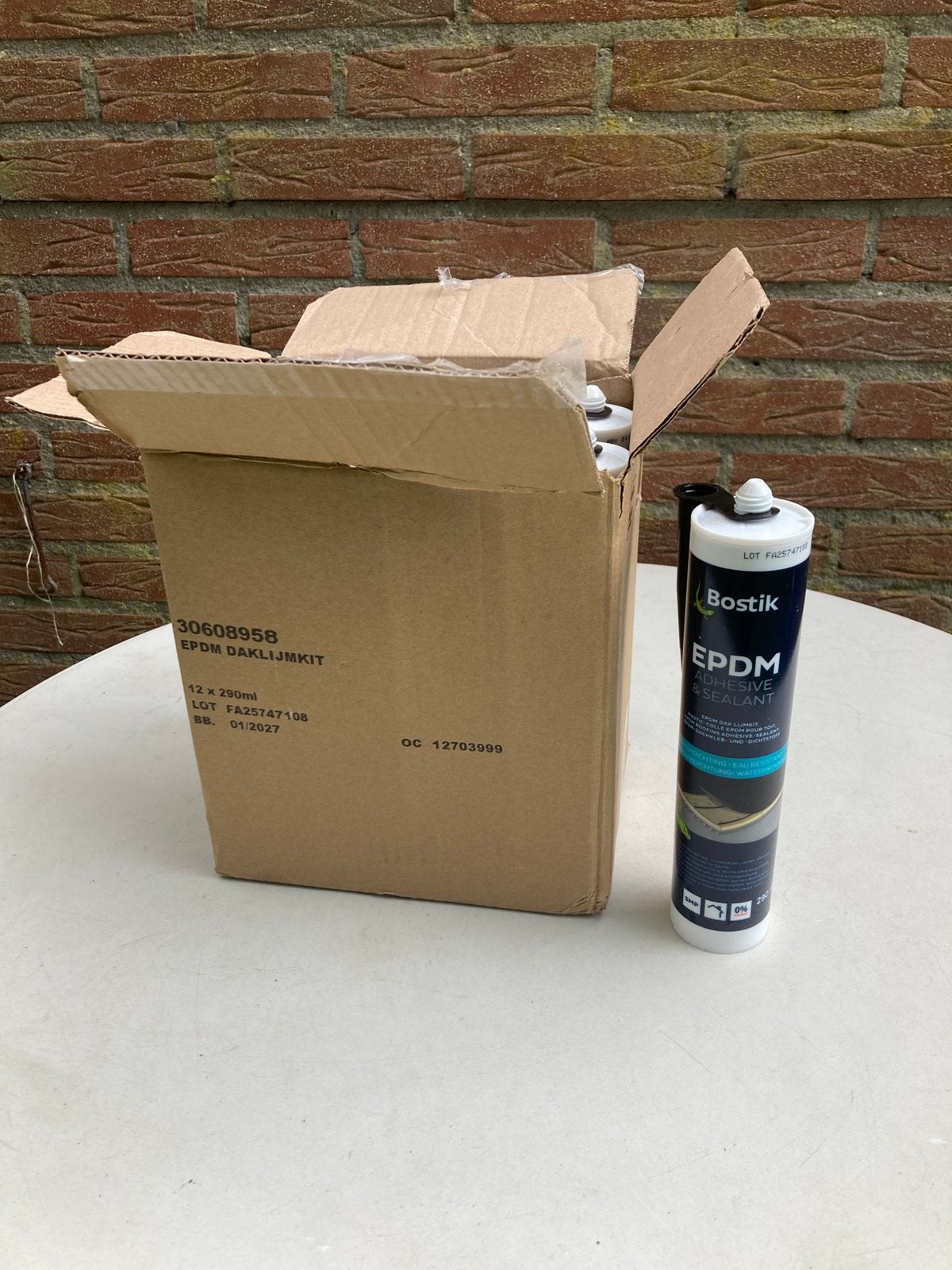 Bostik EPDM daklijm 1 volle doos Nieuw, Overige materialen, Zwart, Overige typen, Nieuw