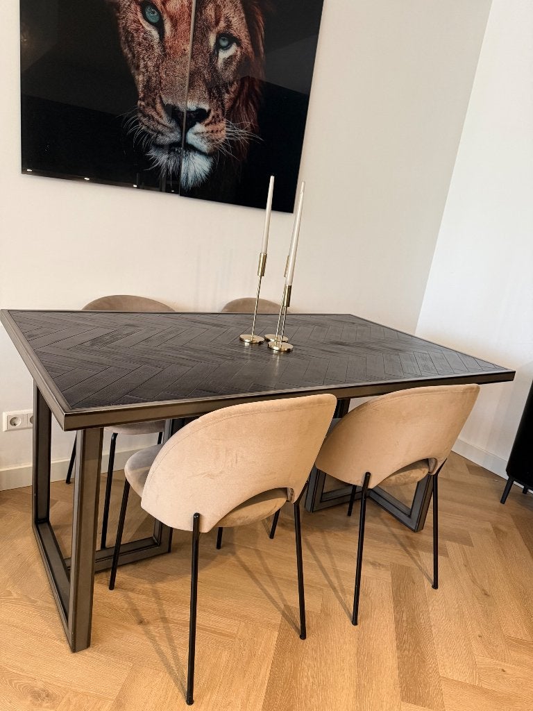 Eettafel, Huis en Inrichting, Ophalen, Zo goed als nieuw, Rechthoekig, 100 tot 150 cm