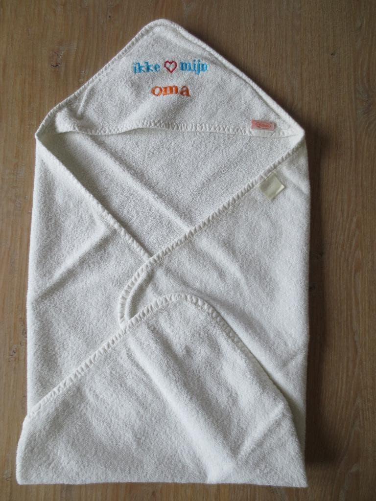 Babyartikelen: Omslagdoek met tekst: ikke hou van mijn oma., Ophalen of Verzenden, Zo goed als nieuw, 85 tot 100 cm, Overige typen