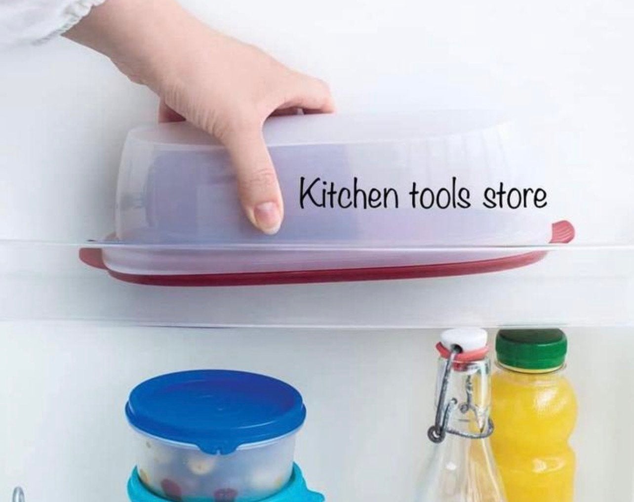Tupperware Worst theke Worsthouder bewaarbak voorraad, Overige kleuren, Nieuw, Ophalen of Verzenden, Met deksel