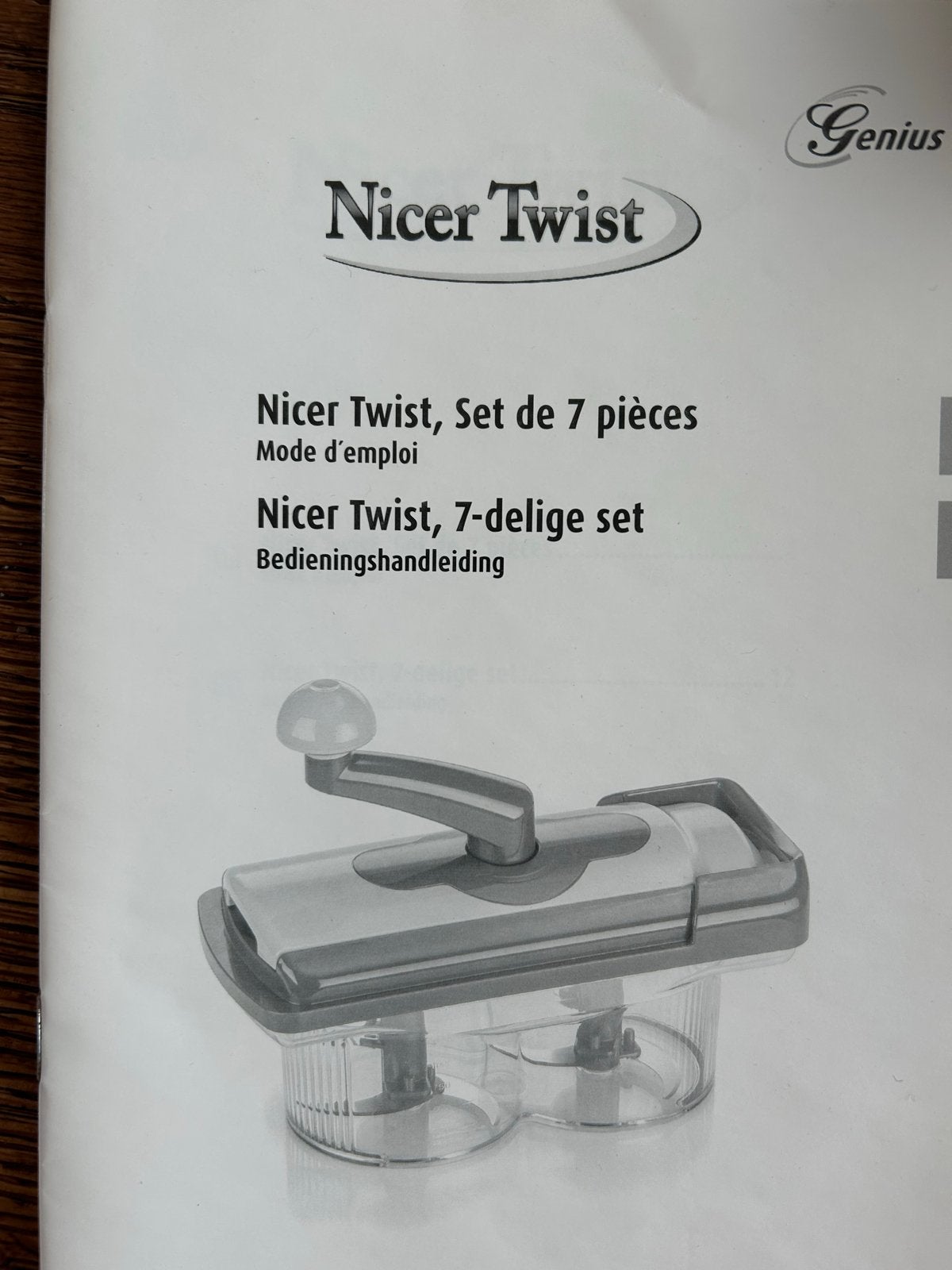 Nicer Dicer Fusion & Nicer Twist Keukenhulpjes Set, Kunststof, Ophalen of Verzenden, Zo goed als nieuw, Overige merken