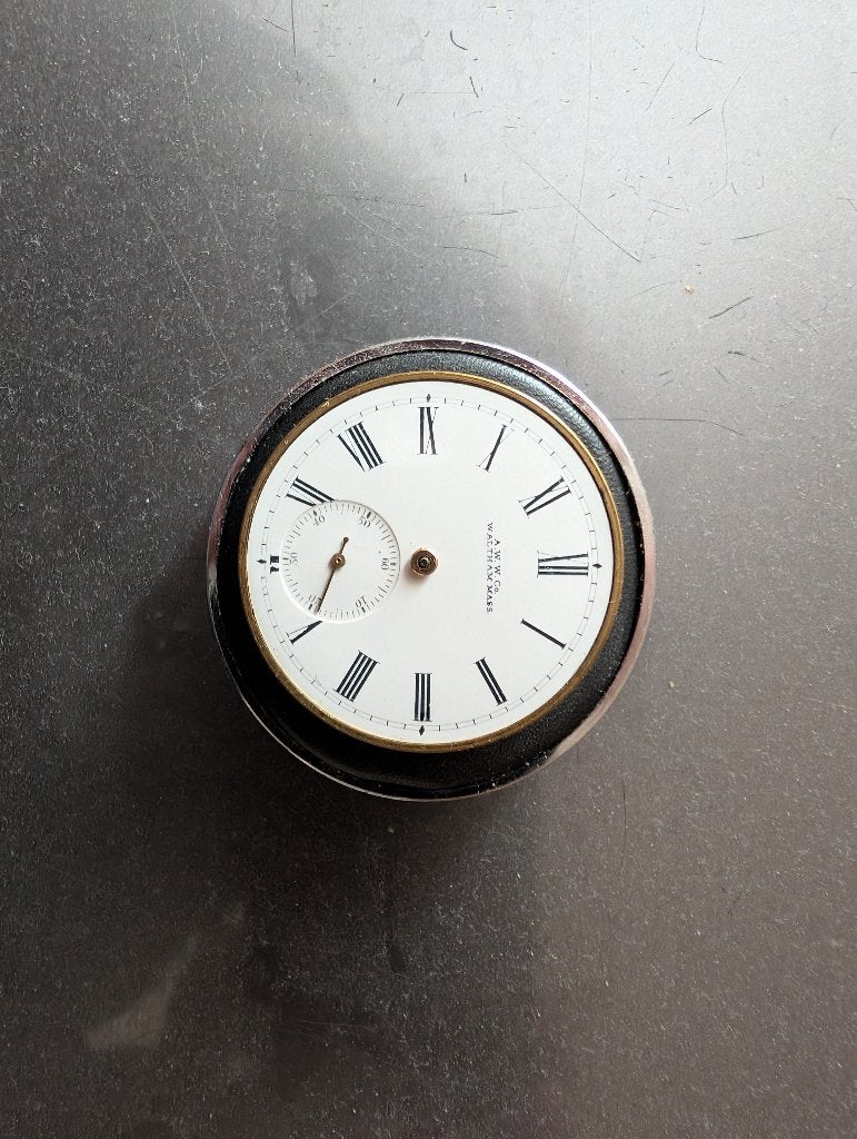 Waltham zakhorloge uurwerk, Overige merken, Zakhorloge, Staal, Ophalen of Verzenden
