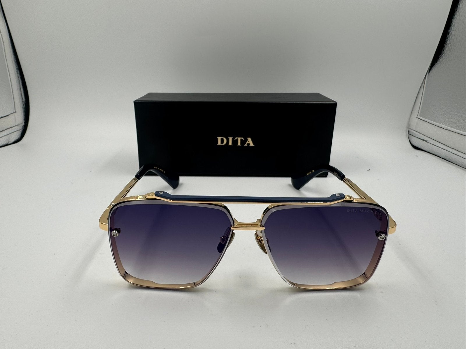Dita Mach-Six ‘Blue-Gold’, Overige merken, Zonnebril, Overige kleuren, Nieuw