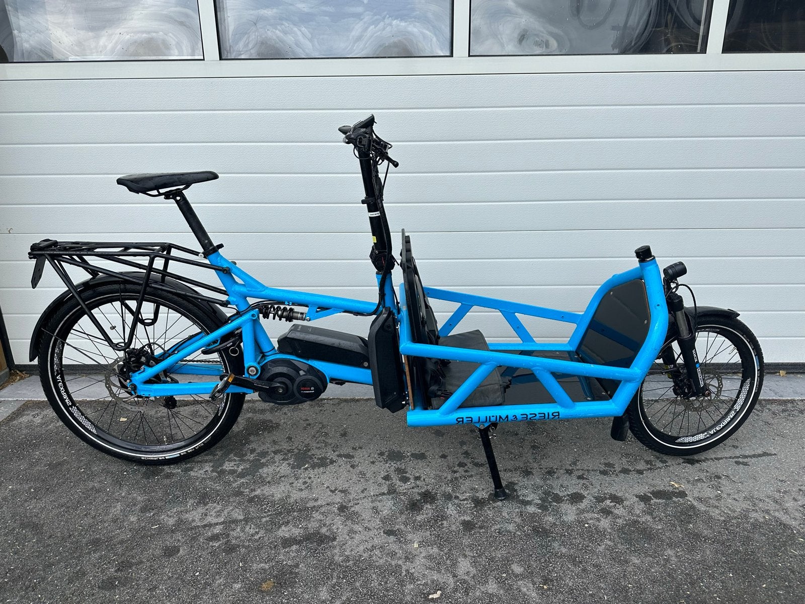 Riese & Müller Load met twee batterijen, Fietsen en Brommers, Gebruikt, Goederen, Elektrisch, Schijfrem