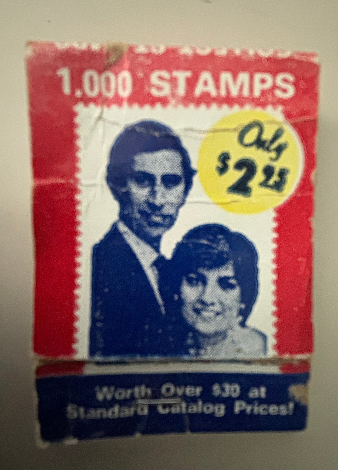 Vintage Diana en Charles luciferboekje, reclame materiaal, Ophalen of Verzenden, Gebruikt, Buitenland, Overige typen