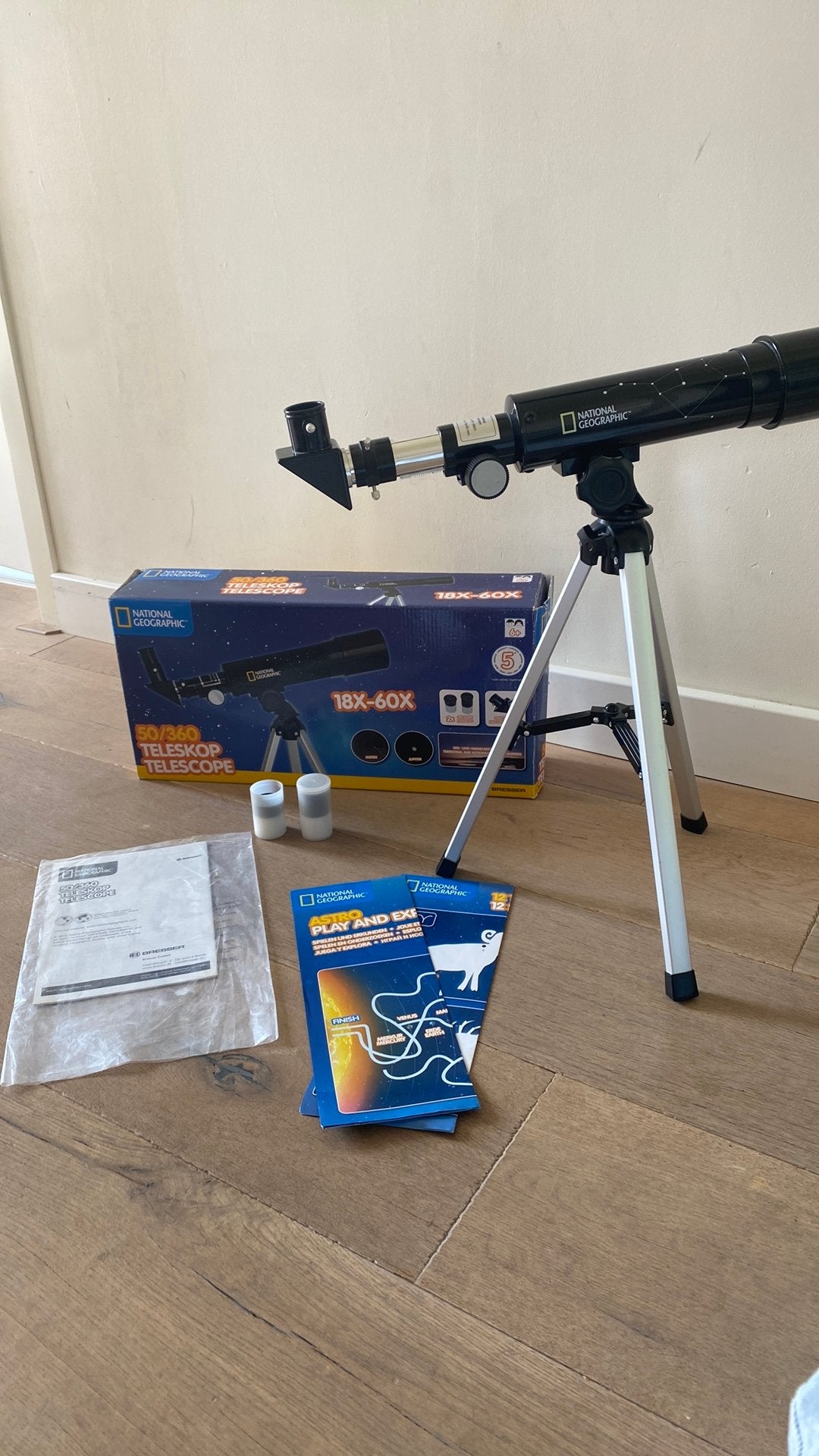 National Geographic 50/360 Telescoop met Statief, Audio, Tv en Foto, Optische apparatuur | Telescopen, Lenzentelescoop (refractor)