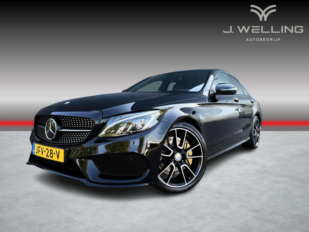 Mercedes-Benz C-klasse 450 AMG 4MATIC Burmester / Leer / Mem, Auto's, Euro 6, 367 pk, Leder, Bedrijf