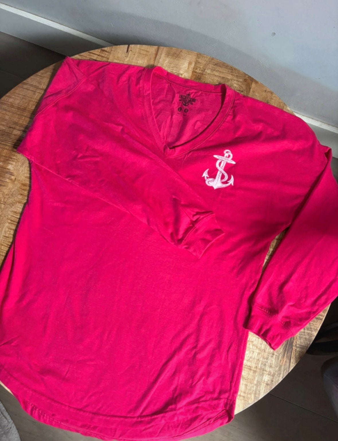 Long sleeve v-neck yachtclub Curaçao shirt maat L nieuw, ., Nieuw, Ophalen of Verzenden, .