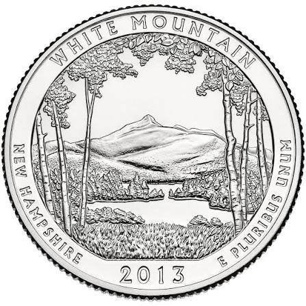 Amerika - Quarter 2013 - White Mountain, Verzenden, Noord-Amerika, Losse munt