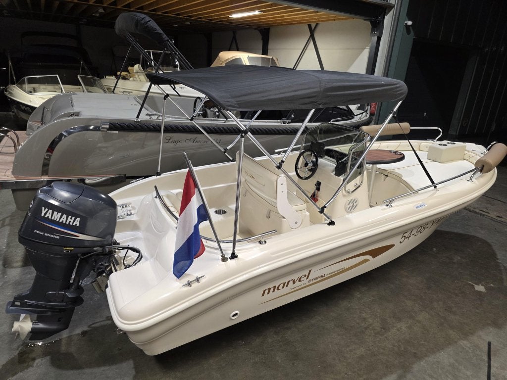 Marvel 17.5 zgan 60 Yamaha audio dieptemeter, Gebruikt, Bakker boten, 5 m, Info@bakkerboten.nl