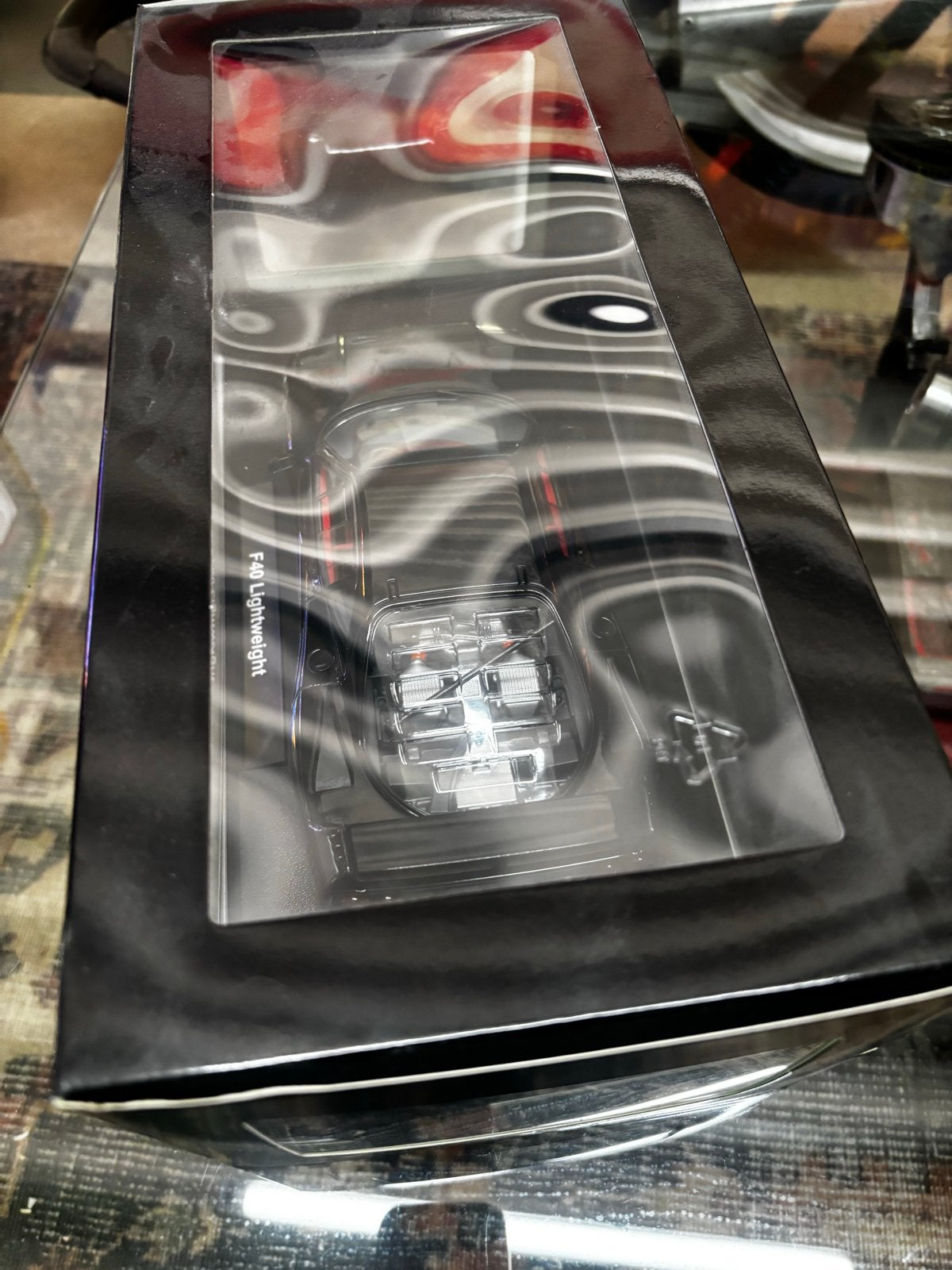 KK Scale Ferrari F40 Lightweight 1:18 Zwart, Hobby en Vrije tijd, Modelauto's | 1:18, Ophalen of Verzenden, Zo goed als nieuw