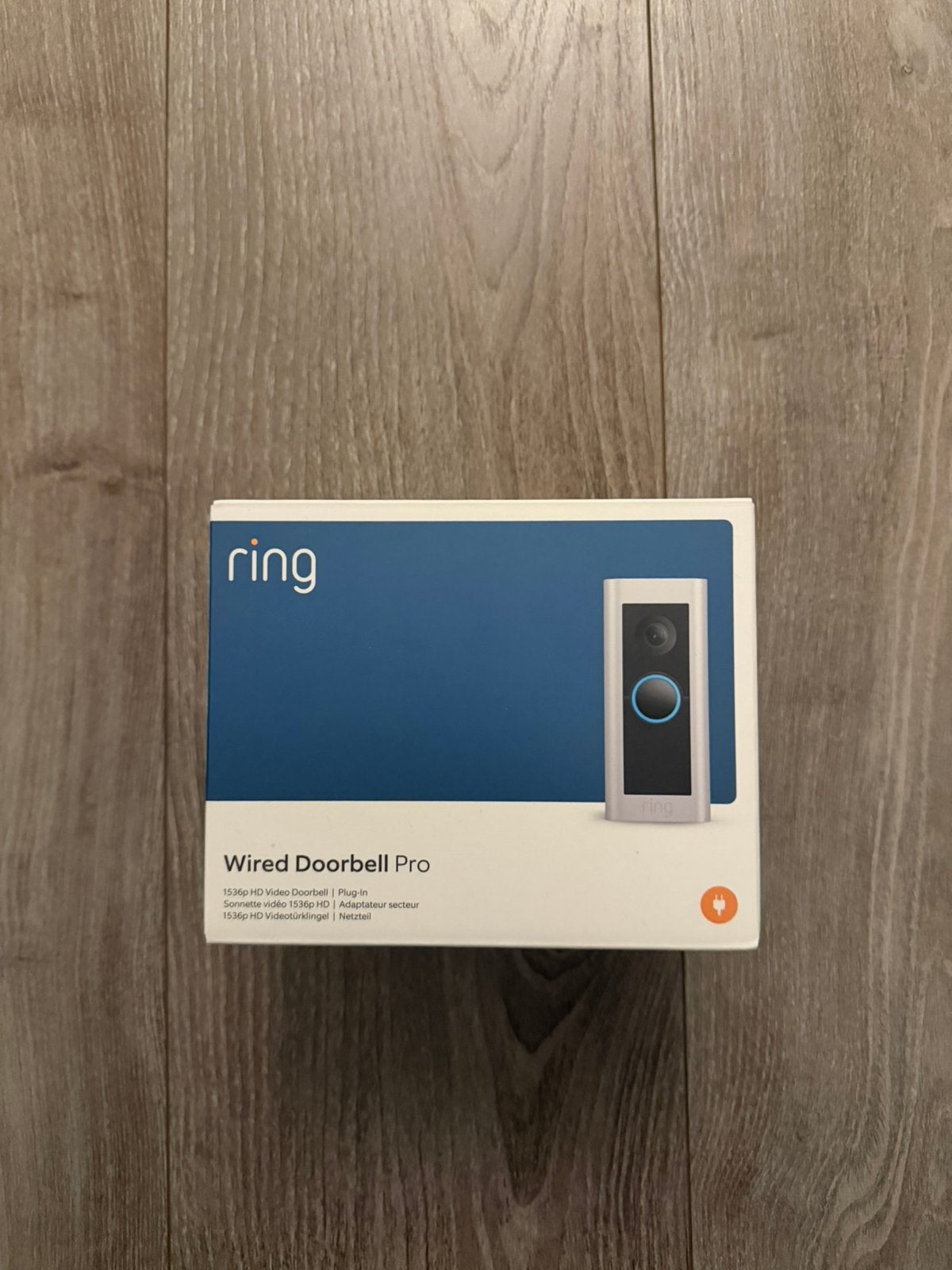 Ring Wired Doorbell Pro Plug-In | Satin Nickel | 1536p HD, Ring, Ingebouwde camera, Nieuw, Ophalen of Verzenden