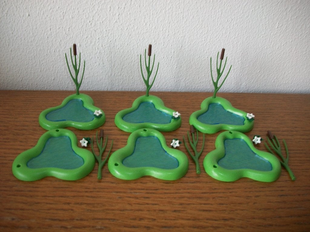 Vijver met riet en bloemetje, Ophalen, Nieuw, Complete set