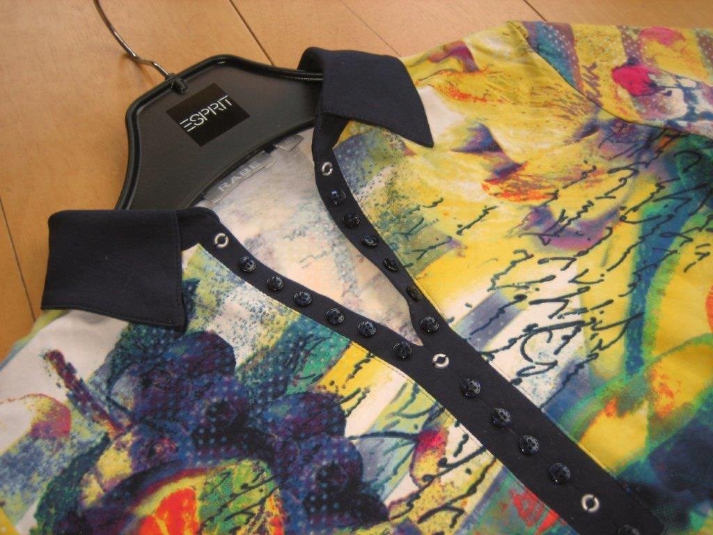 Zeer mooi bontgekleurd poloshirt RABE 40 snazzeys, Maat 38/40 (M), Rabe, Overige kleuren, Verzenden