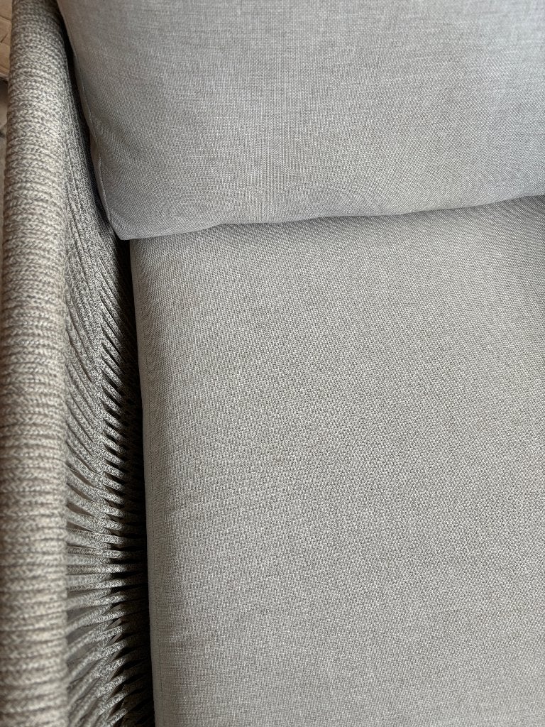 Loungeset cayenne | licht grijs rope | gratis tafeltjes, Ophalen, 5 zitplaatsen, Bank, Loungeset