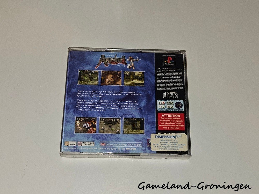 The Adventures of Alundra (PS1), Gebruikt, -, -, 1 speler