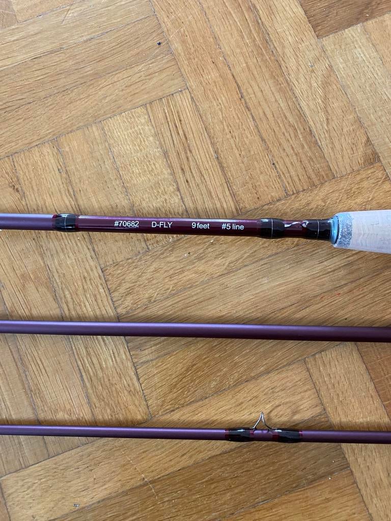 Nieuwe vliegenhengel 9ft # 5 (complete set), Ophalen of Verzenden, Nieuw, Overige typen