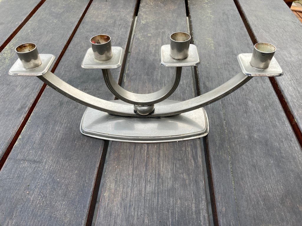 4 Armige Kandelaar., Ophalen of Verzenden, Gebruikt, Overige materialen, Kandelaar