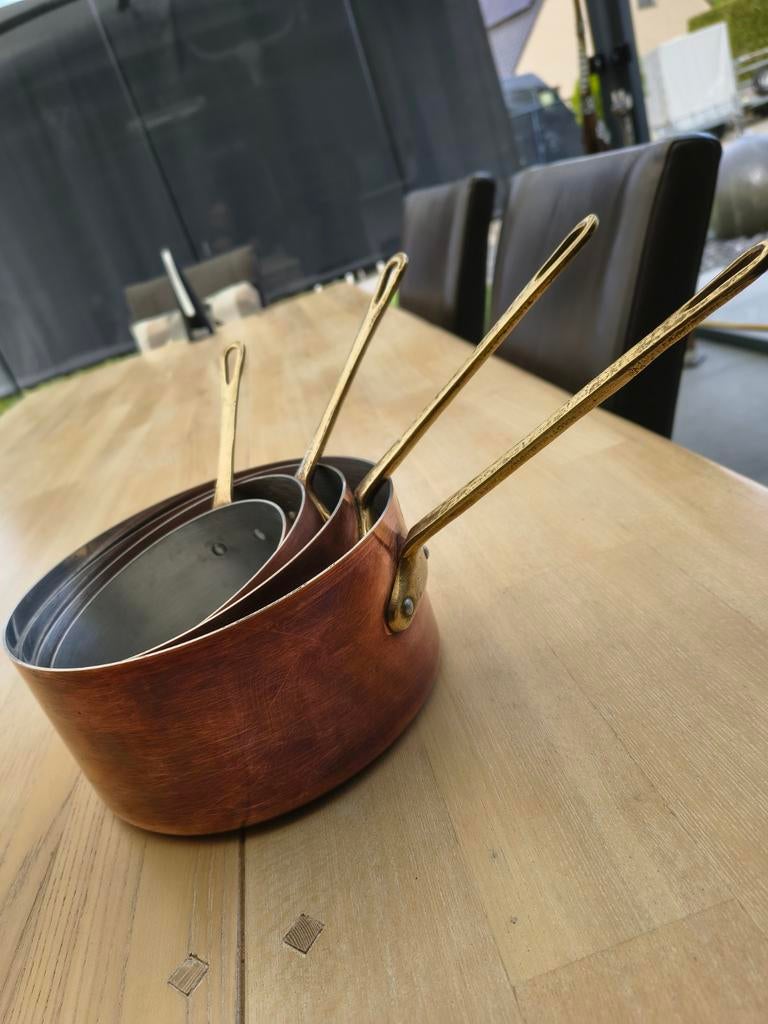 Koperen pannenset, Ophalen, Gebruikt, Overige materialen, Pannenset