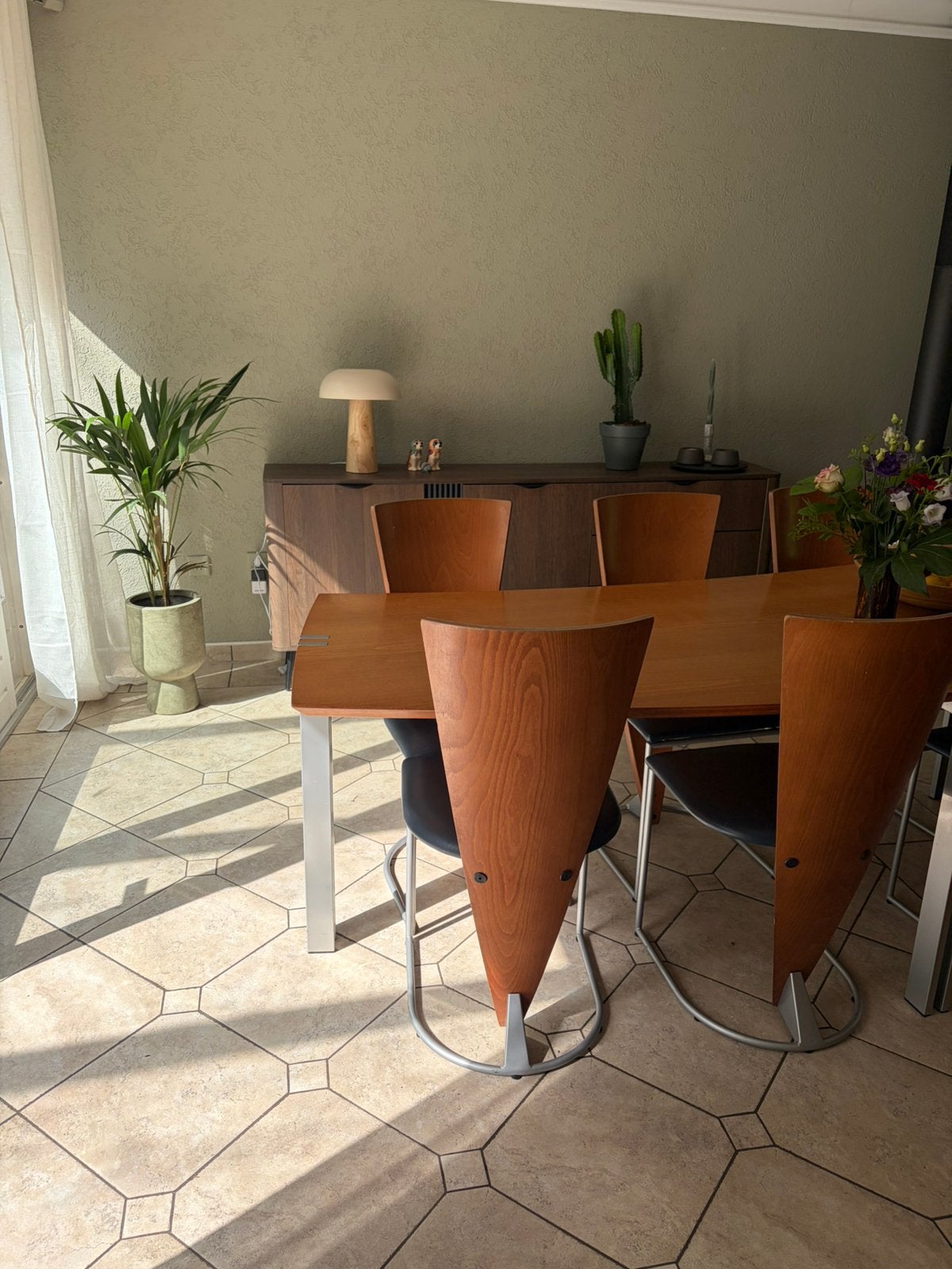 Dutch Design Harvink Zino stoelen en tafel Memphis Milano, Ophalen of Verzenden, Zo goed als nieuw, Leer