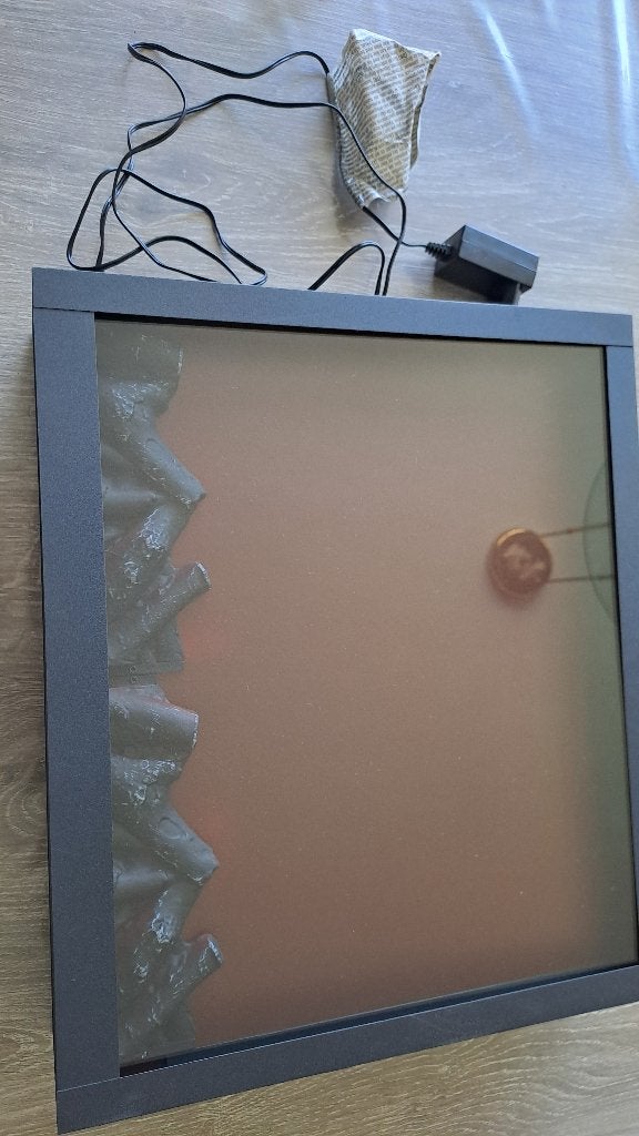 Te koop led sfeerhaard, Ophalen, Zo goed als nieuw, Zwart, Metaal