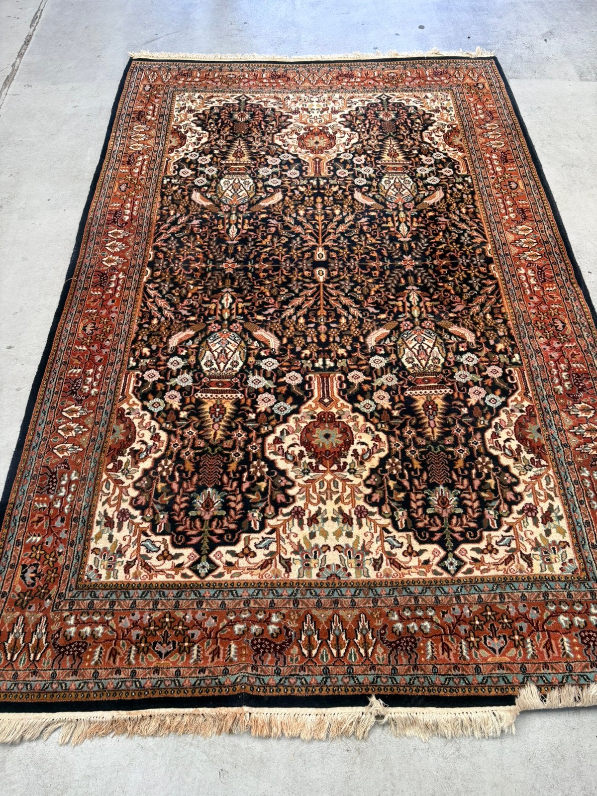 Perzisch tapijt klassiek design, Ophalen, Zo goed als nieuw, Rechthoekig, 200 cm of meer