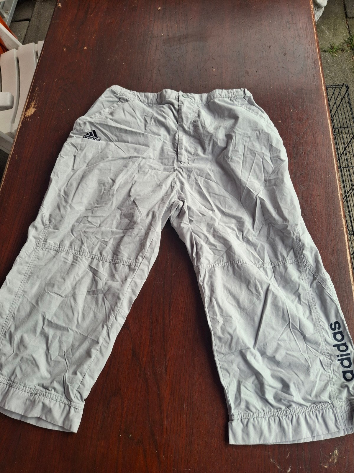Adidas shorts lichtgrijs maat 152, Adidas, Gebruikt, Jongen of Meisje, Sport- of Zwemkleding