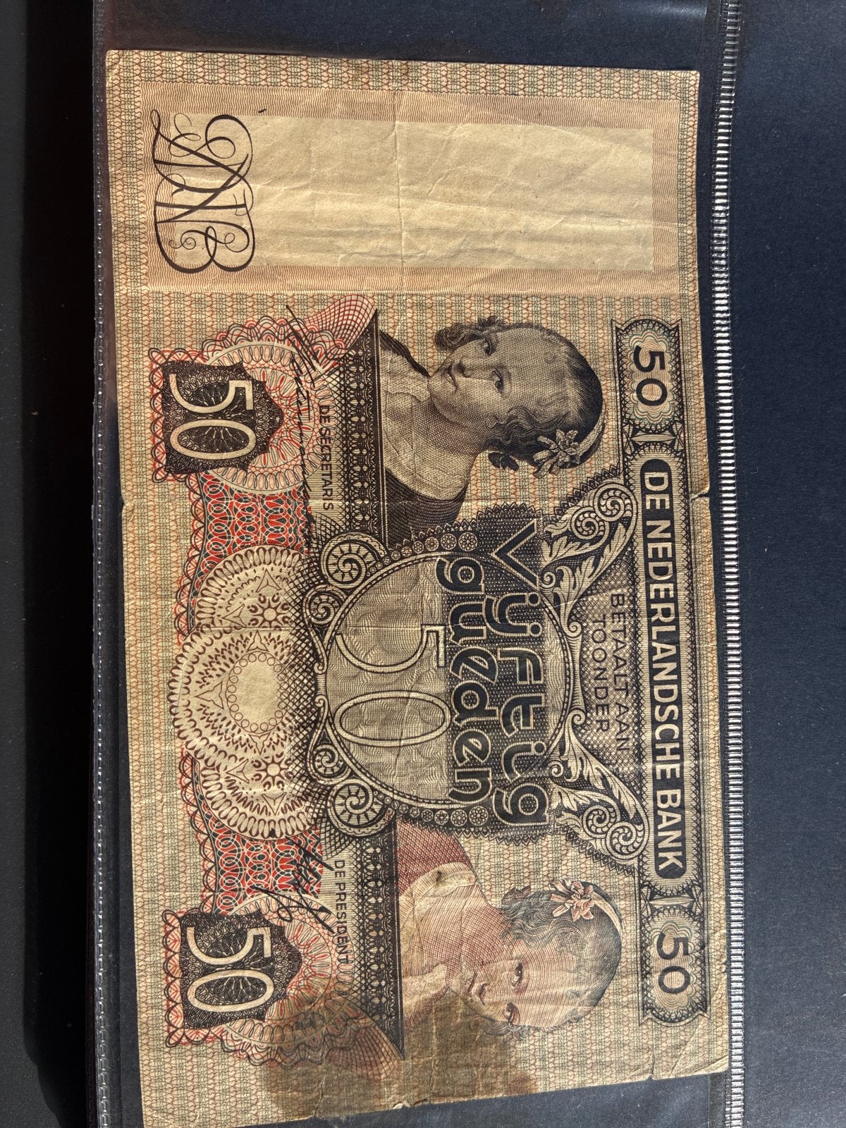 Zeldzaam 50 Gulden biljet De Nederlandsche Bank, Postzegels en Munten, Ophalen of Verzenden, 50 gulden, Los biljet