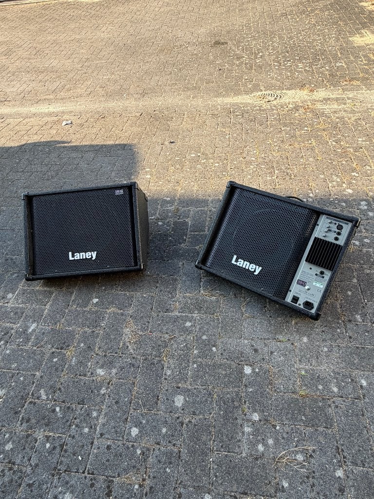 Monitor Boxen voor band (Laney), Muziek en Instrumenten, Versterkers | Keyboard, Monitor en PA, Ophalen, Gebruikt, Minder dan 500 watt