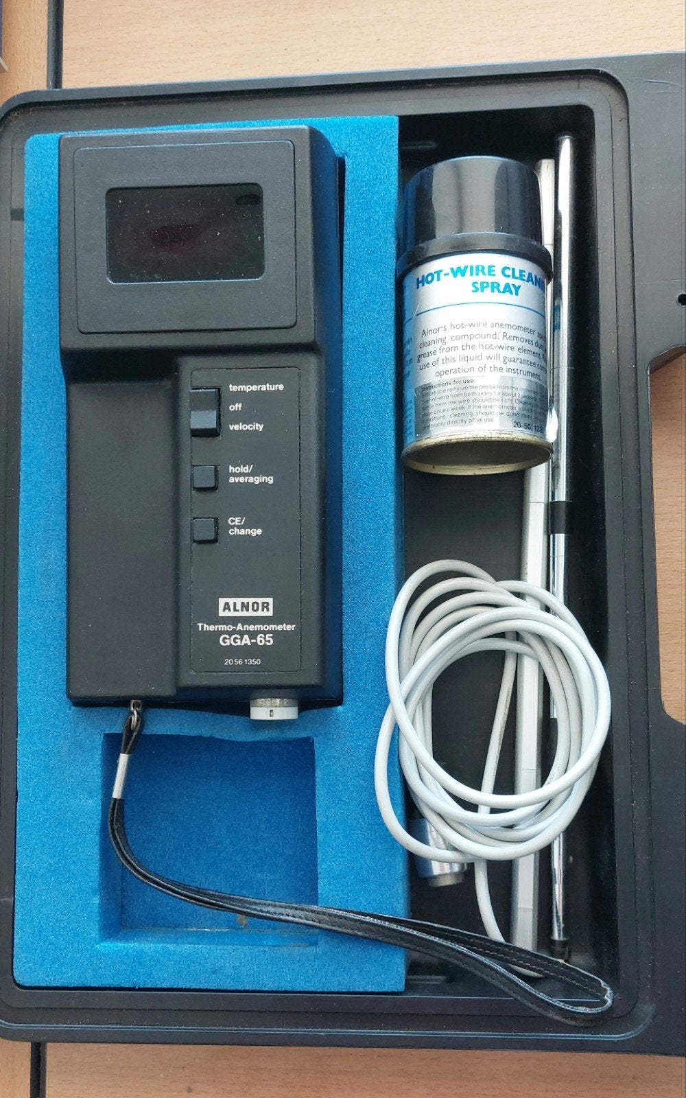 ALNOR GGA-65 Thermo-Anemometer met Koffer en Accessoires, Doe-het-zelf en Verbouw, Meetapparatuur, Ophalen of Verzenden, Gebruikt