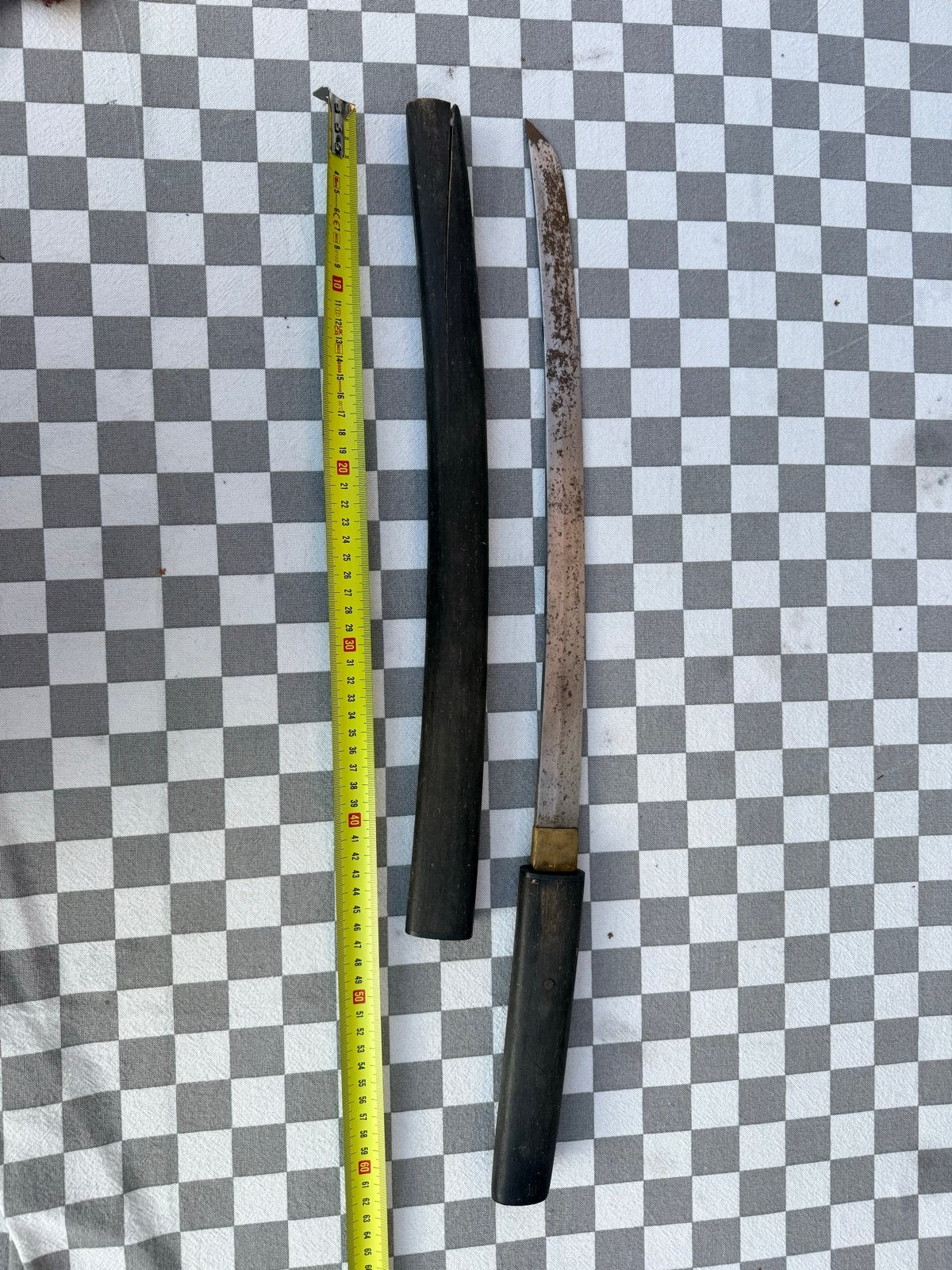 Antiek Japans zwaard (Wakizashi) met schede - 50 cm, Ophalen of Verzenden