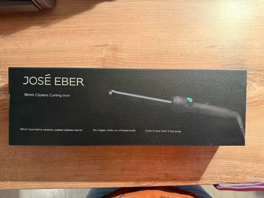 José Eber 19mm Clipless Krultang - keramisch, Ophalen of Verzenden, Nieuw, Haarverzorging