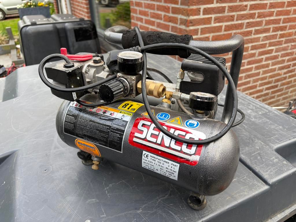 Senco compressor, Minder dan 25 liter, Ophalen, Zo goed als nieuw, Minder dan 200 liter/min