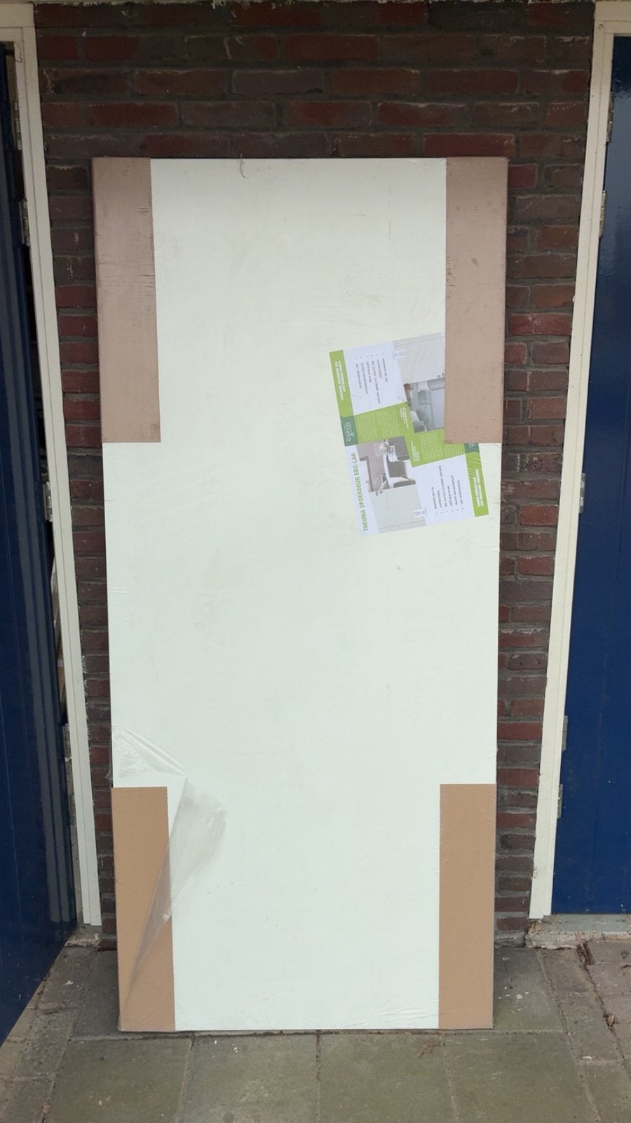 NIEUW - Theuma opdekdeur 88 x 201,5 cm - wit gelakt, Doe-het-zelf en Verbouw, Deuren en Horren, Ophalen, 80 tot 100 cm, Binnendeur