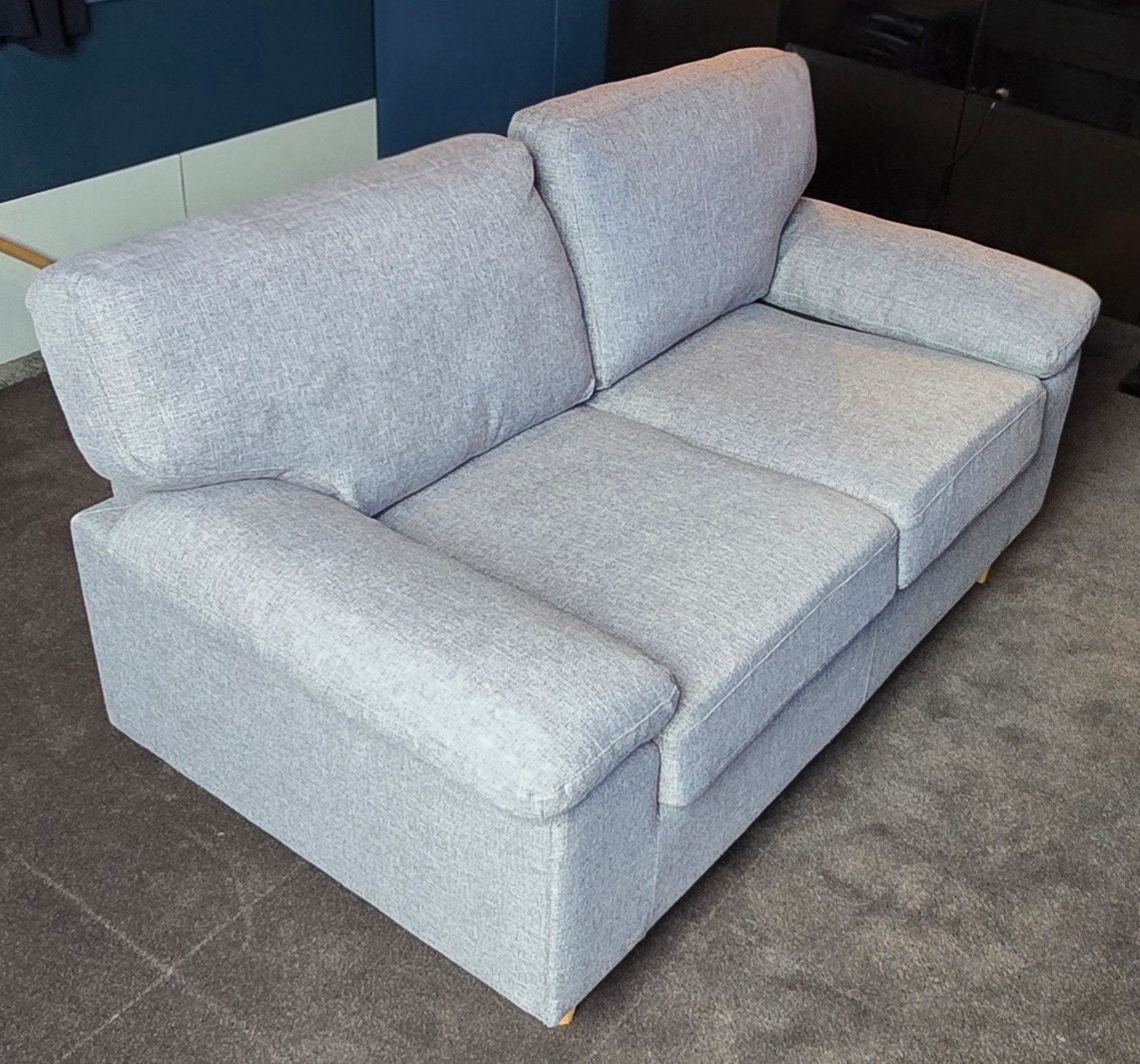 Jysk Gedved 2-zitsbank grijs - Zo goed als nieuw!, Ophalen, 150 tot 200 cm, Tweepersoons, 75 tot 100 cm