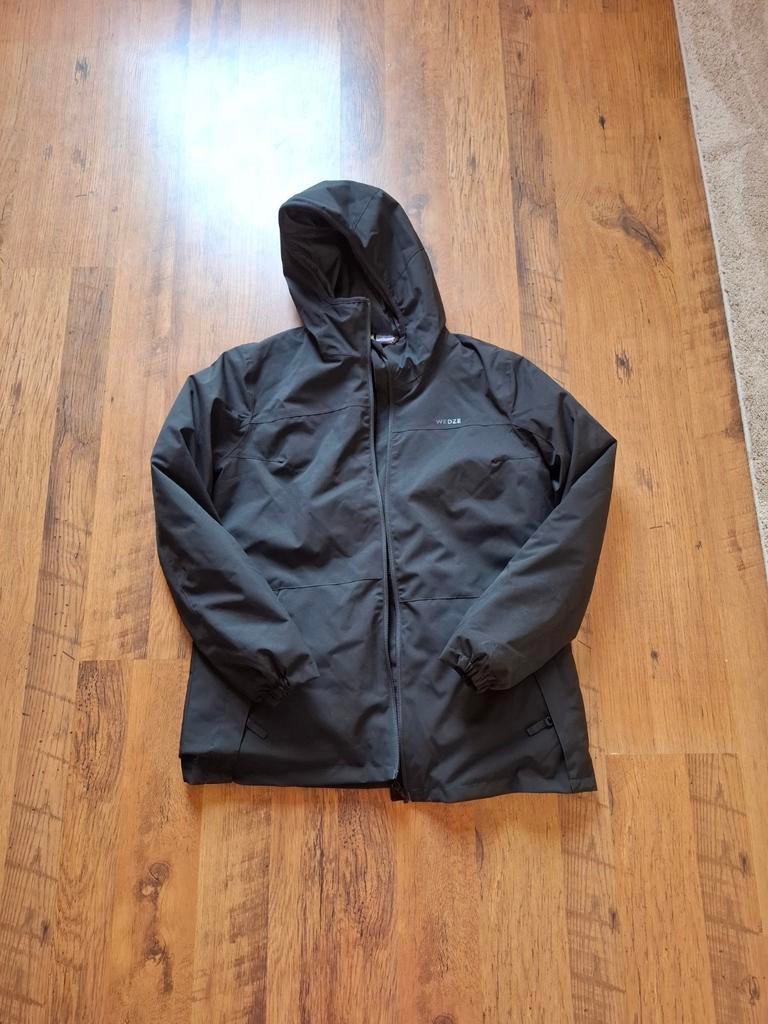 Wintersportjas Decathlon - Zwart, Maat L, Kleding | Dames, Wintersportkleding, Maat 42/44 (L), Ophalen of Verzenden, Zo goed als nieuw