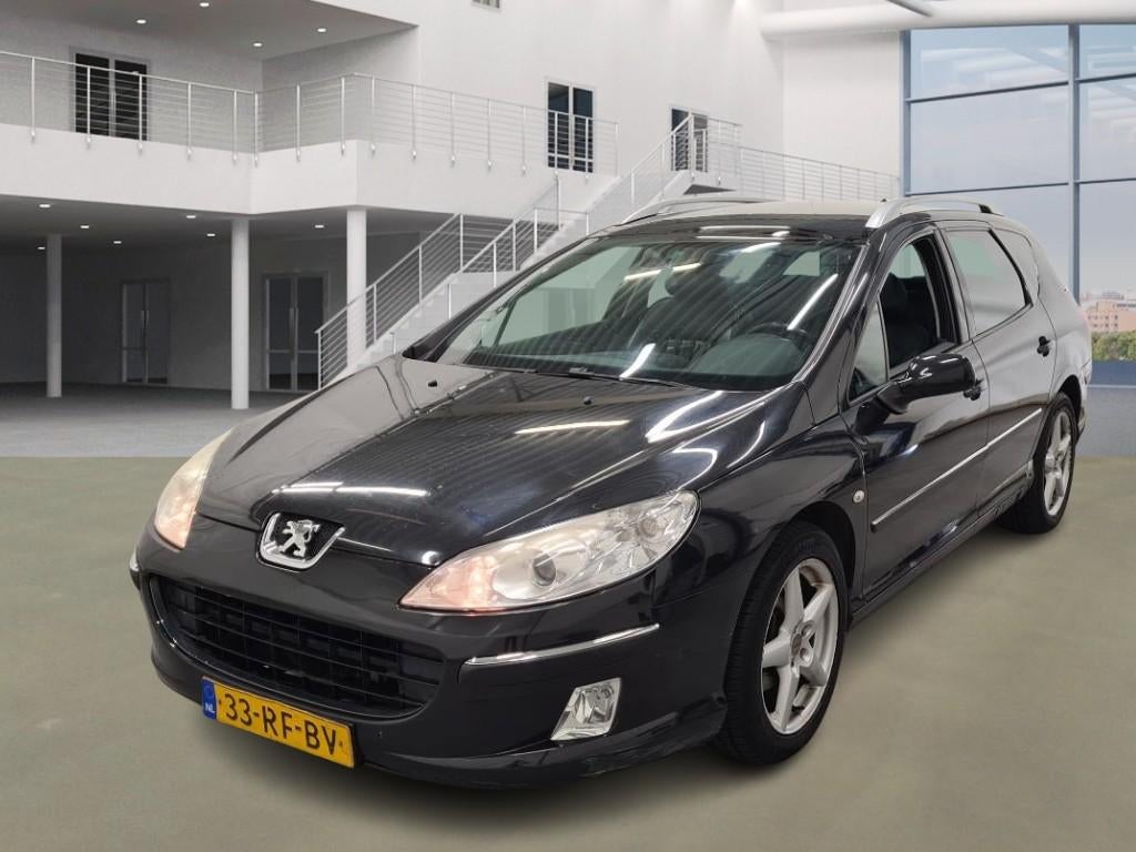 Peugeot 407 SW 2.0-16V XT Pack ( GEEN APK / ZO MEE! ), Auto's, Voorwielaandrijving, Gebruikt, Zwart, 4 cilinders