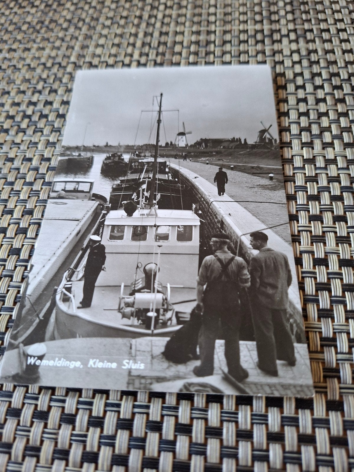 Wemeldinge, Kleine Sluis - Zeldzaam molen binnenvaart, Ophalen of Verzenden, 1940 tot 1960, Ongelopen, Zeeland