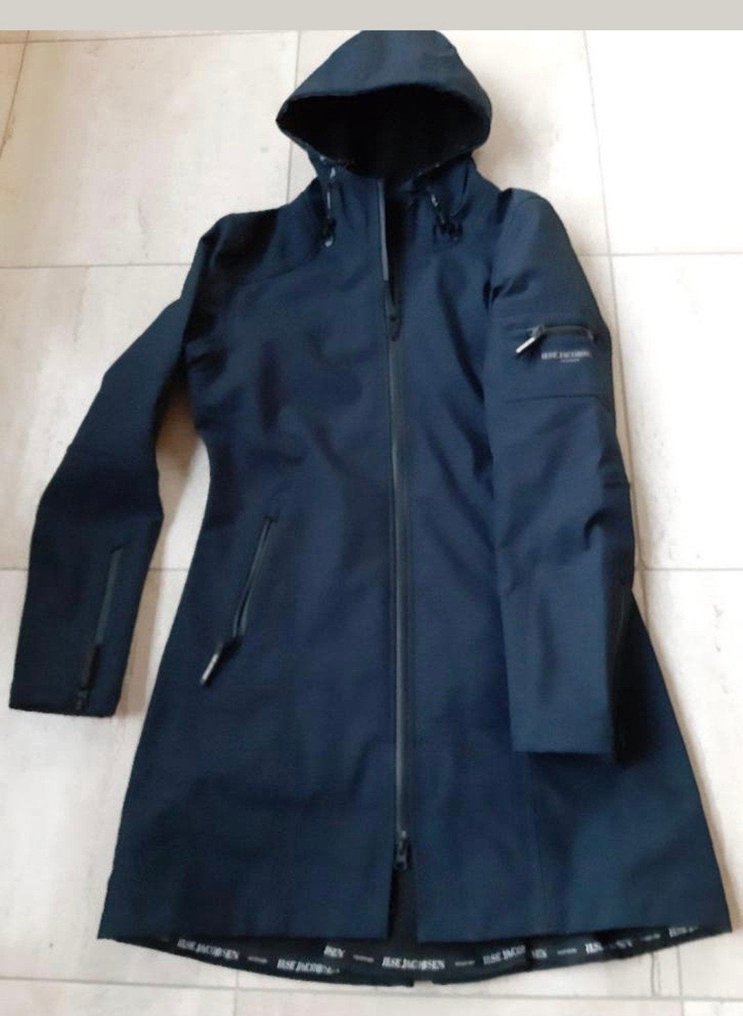 Blauwe Ilse jacobsen regenjas, tussenjas Softshell m 38, Maat 38/40 (M), Blauw, Ophalen of Verzenden, Zo goed als nieuw