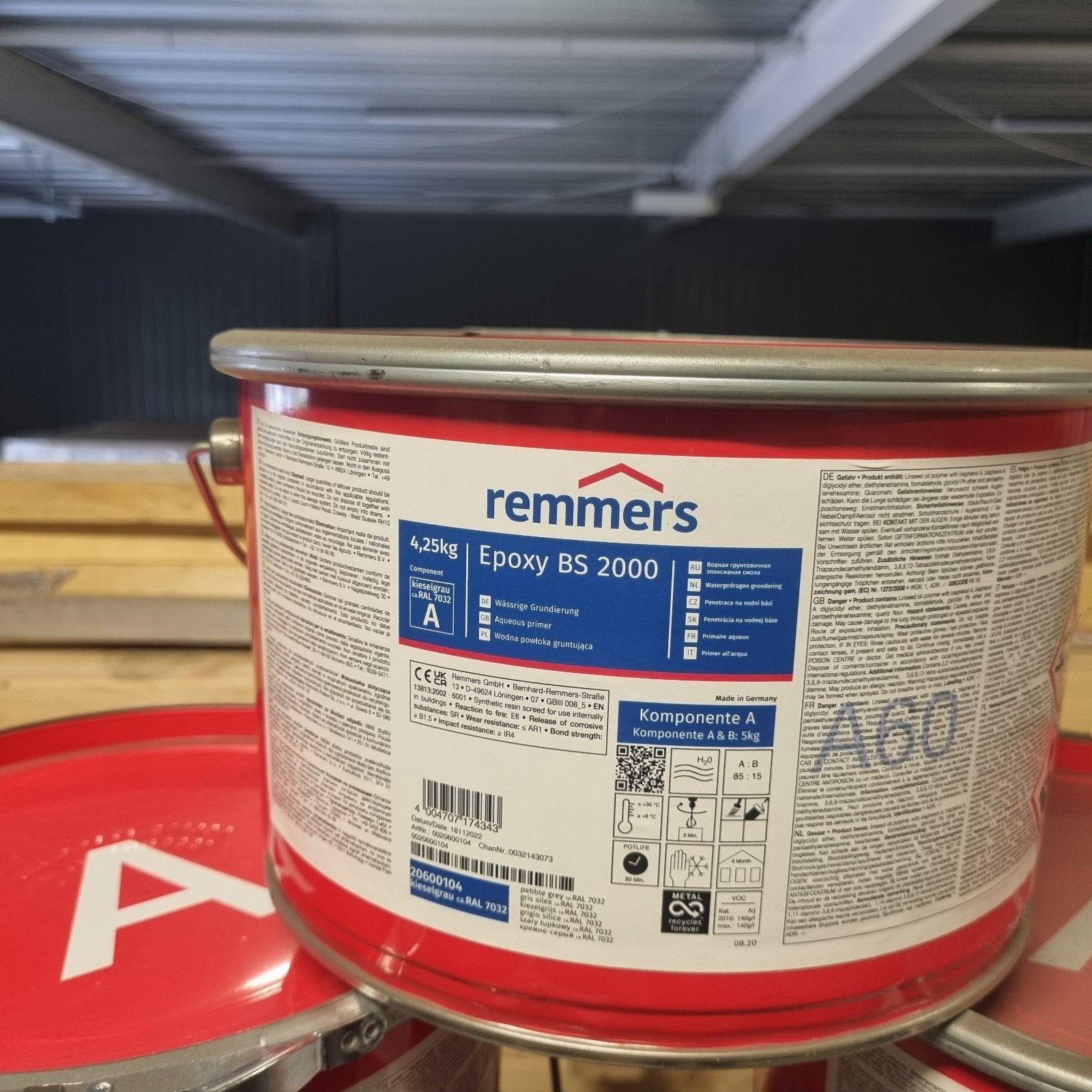 Remmers Epoxy BS 2000 Grondverf - 21x A, 22x B, Nieuw, Ophalen of Verzenden, Verf, 20 liter of meer