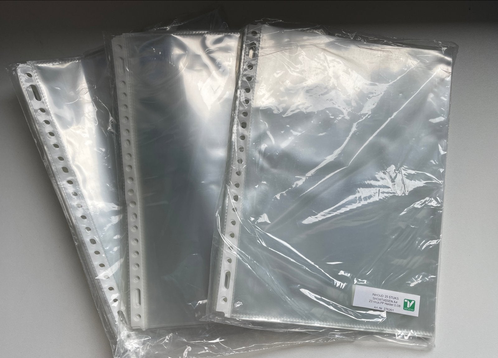 A4 multomap hoesjes transparant 3x25 stuks, Diversen, Ophalen of Verzenden, Nieuw