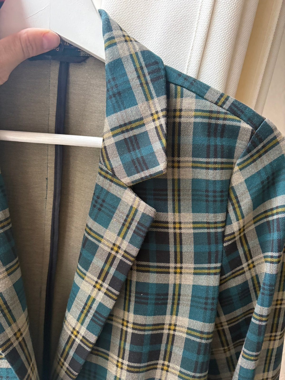 King Louie blazer ruit 38, Ophalen of Verzenden, Zo goed als nieuw, Maat 38/40 (M), Overige kleuren