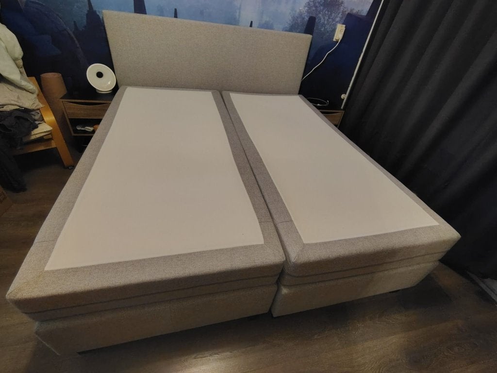 Tweepersoons boxspring te koop, Ophalen, Gebruikt, Tweepersoons, 180 cm