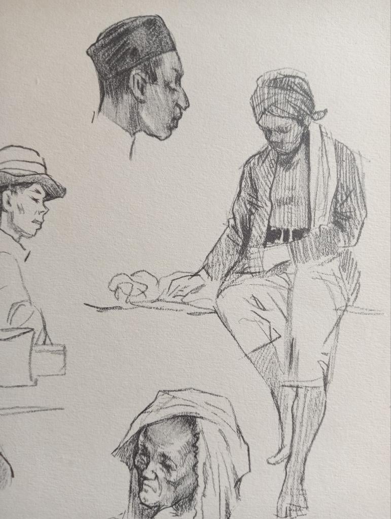 Gabrielse prent Nederlands Indië Indonesië, Ophalen of Verzenden, Voor 1940, Gebruikt, Overige onderwerpen