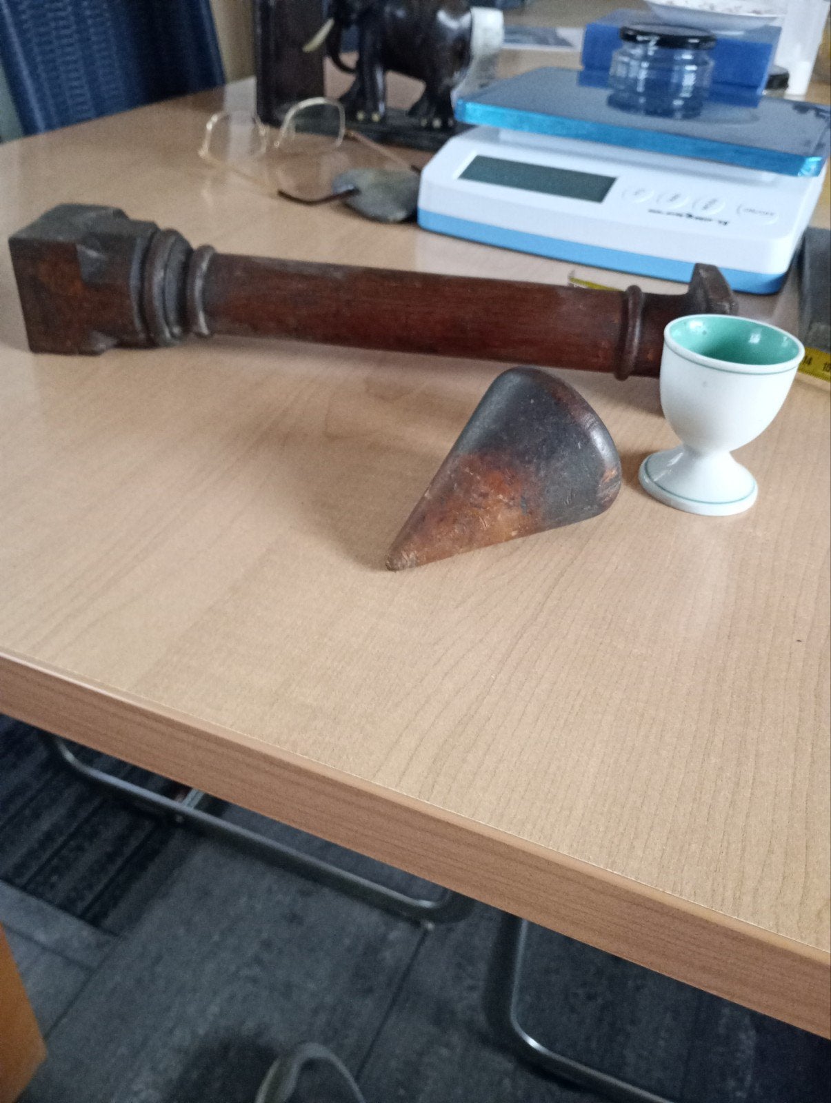 konische stop hout pokhout?, Antiek en Kunst, Verzenden