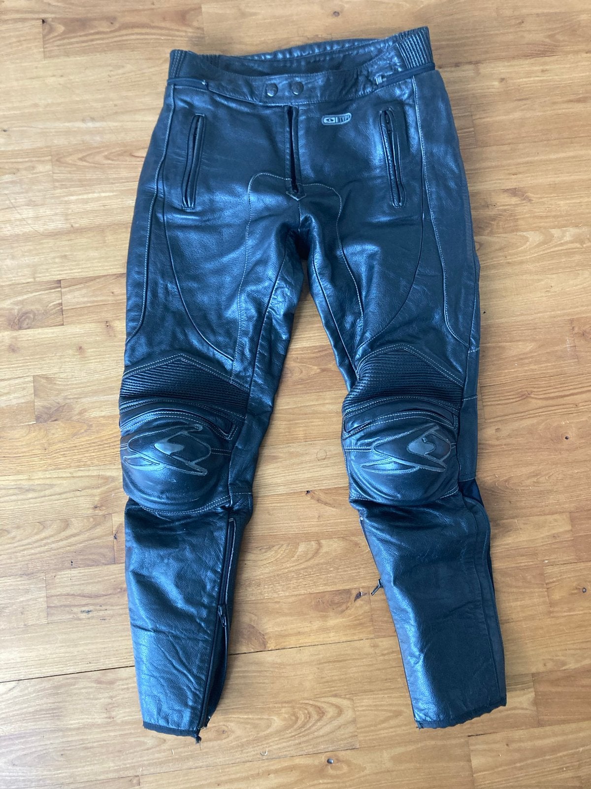 Leren motorbroek maat 50 - Spyke, Ophalen of Verzenden, Tweedehands, Heren, Broek | leer
